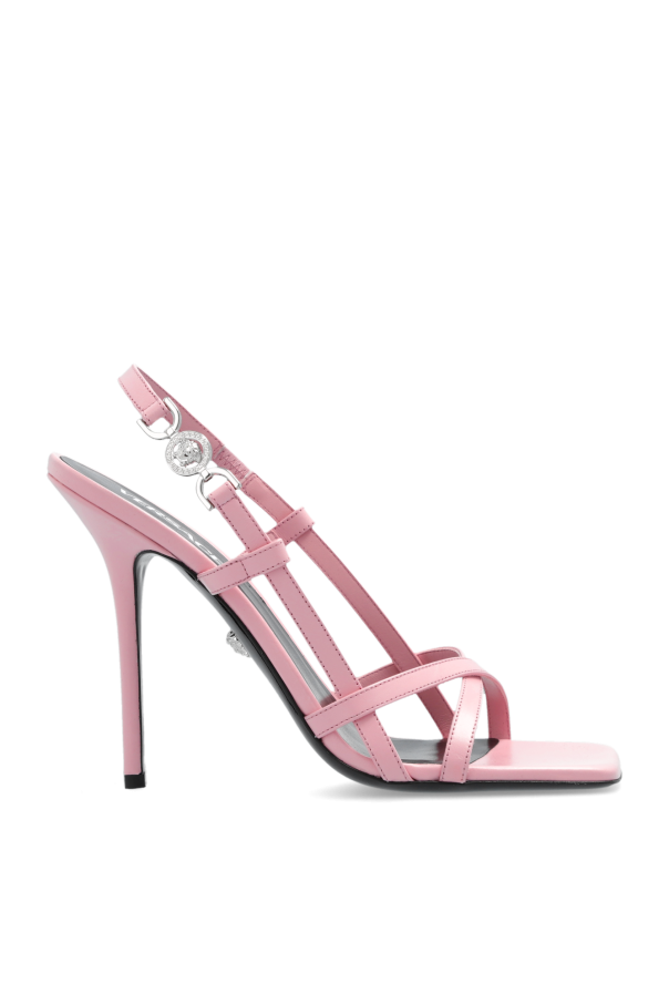 Pink and grey heels best sale